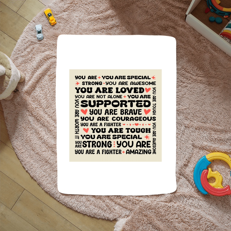 To My Daughter Braver (From Mom) – Sherpa Fleece Blanket